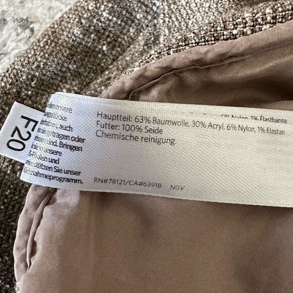 Eileen Fisher Gray Open Front Pockets Midi Business Cardigan Blazer Sweater - Picture 7 of 7